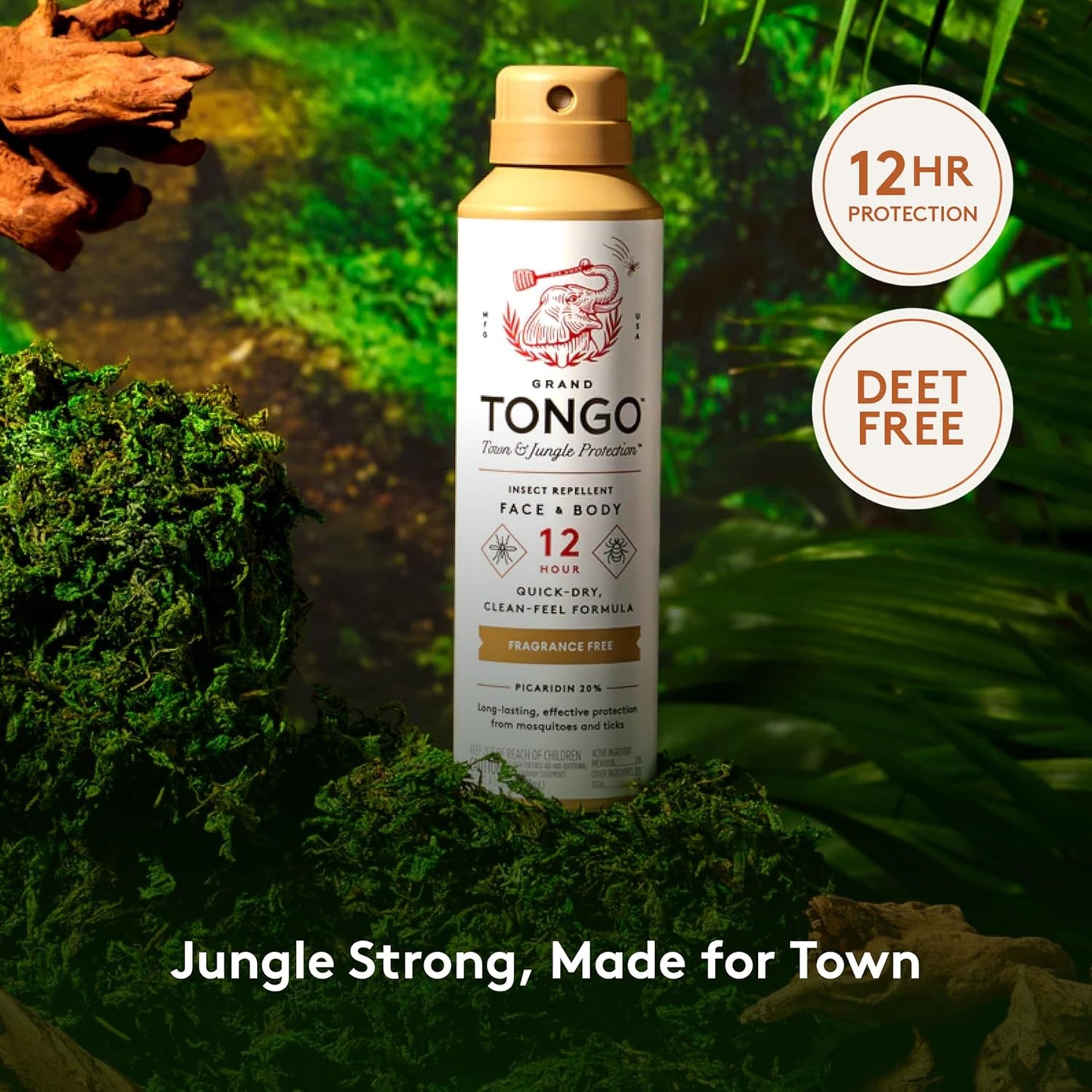 DEET-Free Insect Repellent, The 12 Hour Protection, DEET Alternative – Fragrance Free