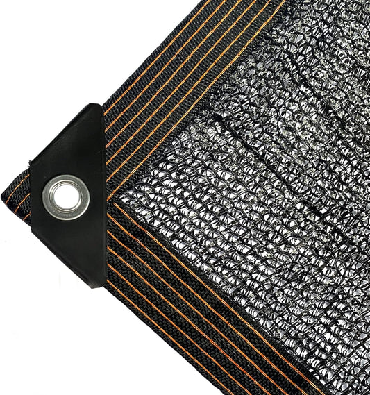 winemana 50% Black Shade Cloth, 14 x 20 FT Durable Mesh Tarp with Grommets, Garden Sunblock Shade Cloth Shading Antifreezing for Plants Cover, Greenhouse, Barns Kennel, Patio, Tomatoes