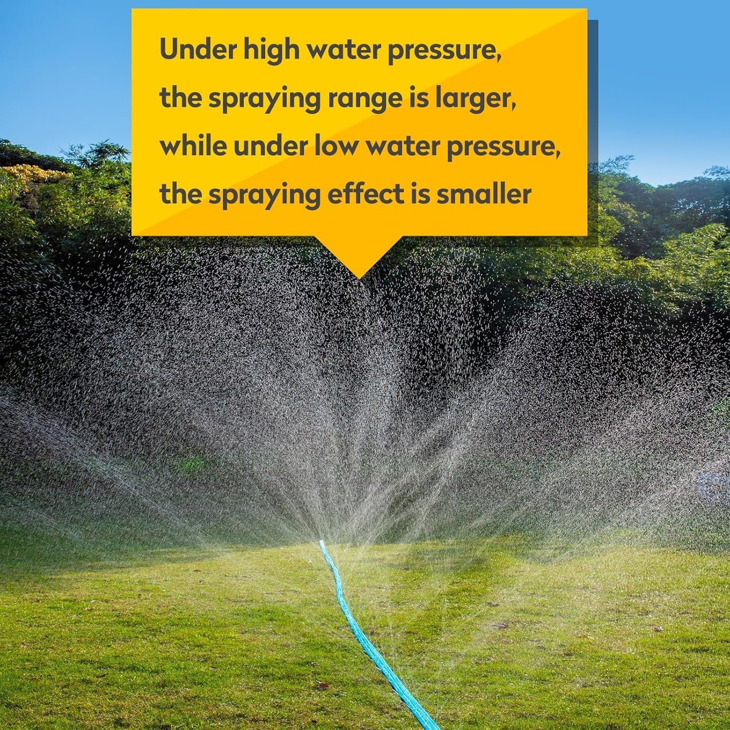 Sprinkler Hose 100FT, Heavy Duty Watering Hoses, Efficient Irrigation Tubing for Garden Lawn Sprinklers System with 40 Pack Staples