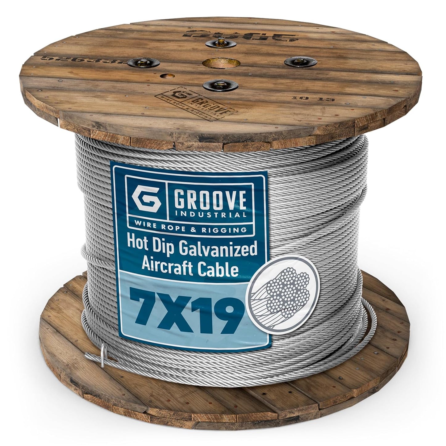 1/4’’ 7x19 Hot Dip Galvanized Aircraft Cable – Steel Wire Rope - 150 Feet