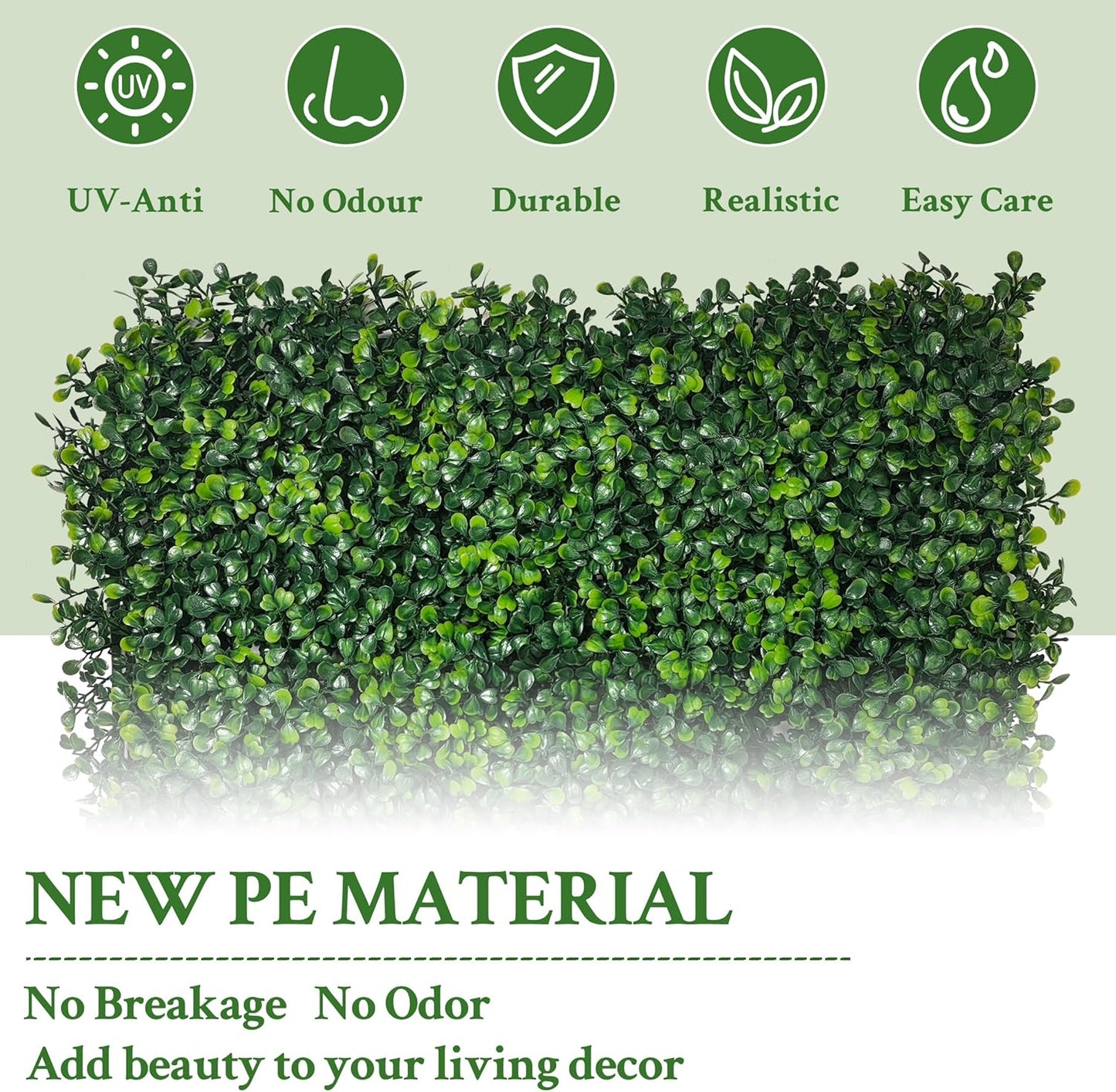 Artificial Ivy Privacy Fence Screen,72" x128 (64 SQFT) 4-Layer Leaf UV-Anti Faux Greenery Boxwood Backdrop Ivy Vine Leaf Fence Panels for Outdoor, Indoor, Garden, Backyard and Decor