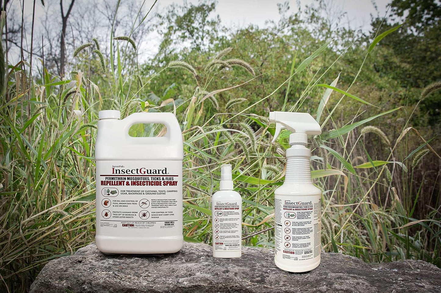 InsectGuard Permethrin Mosquitoes, Ticks and Flies Repellent & Insecticide Spray (6oz) 2 Pack